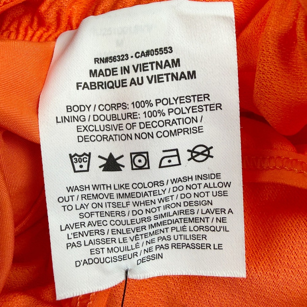 Nike Tempo Women Brief-Lined Running Short Size L Turf Orange Midrise HM6096-842 - Picture 8 of 8